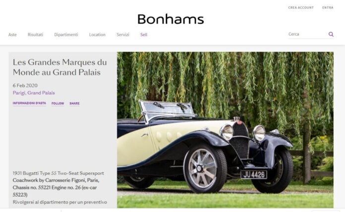 Asta Bonhams Paris 2020