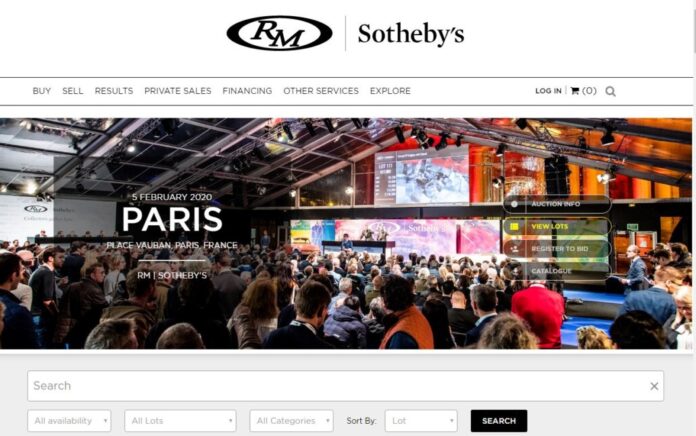 Asta RM Sothebys Parigi 2020 1