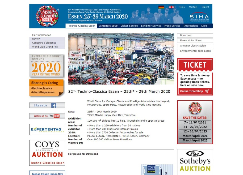 Techno Classica Essen 2020