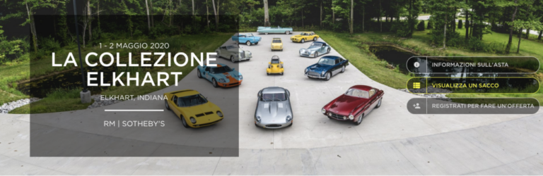 RINVIATA AL 23-24 OTTOBRE 2020: RM Sotheby’s, le fantastiche auto de “La Collezione Elkhart”