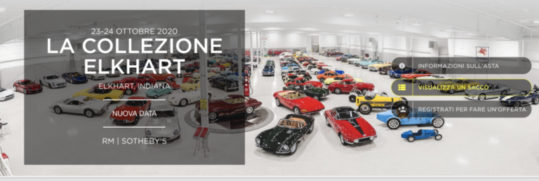 Aste RM Sotheby’s: il catalogo de La Collezione Elkhart è ora al completo, con ben 569 lotti tutti da scoprire